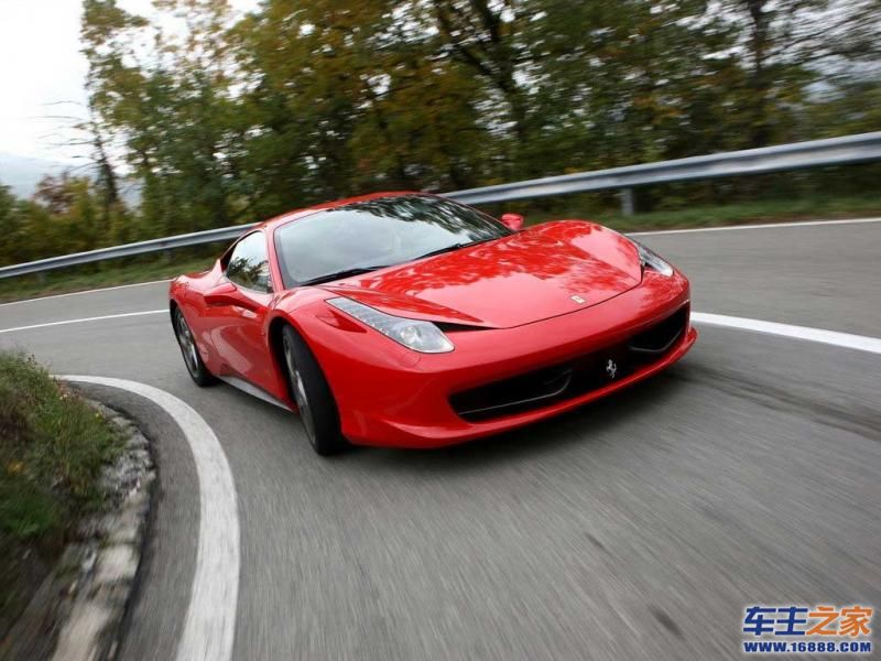 ></p></a> 红色 法拉利458 italia|法拉利458外观图片