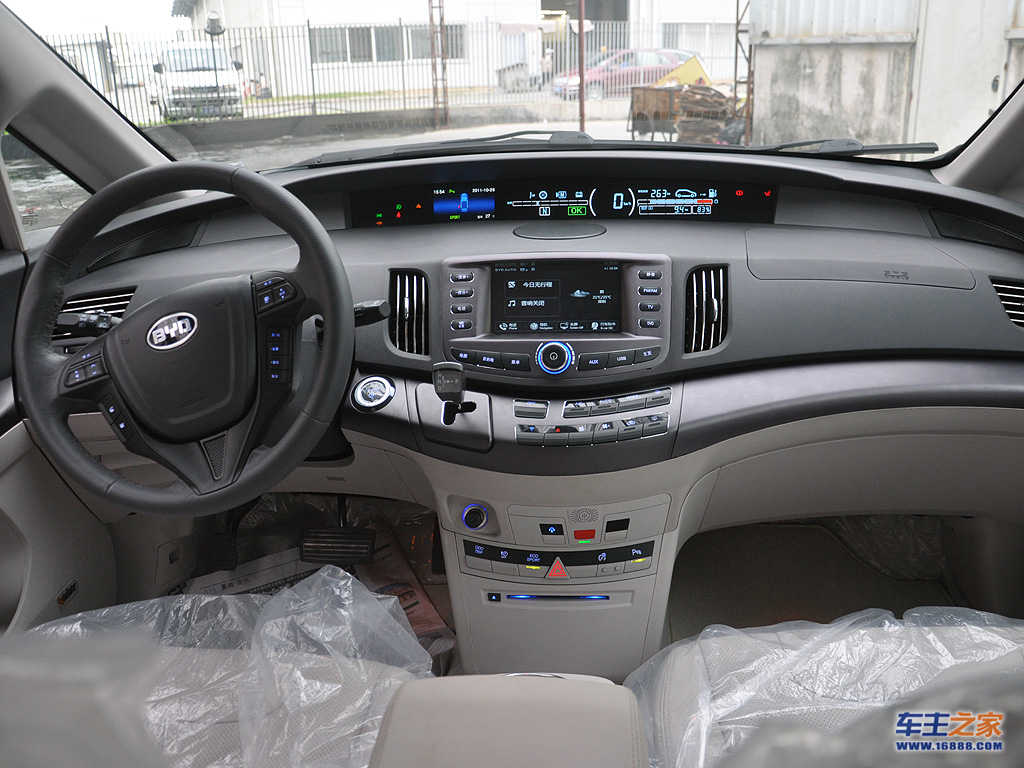 中控台|比亚迪e6内饰图片 – 车主之家