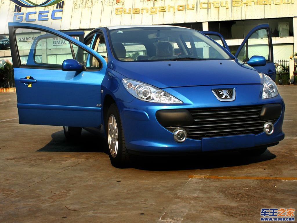 蓝色 标致307|标致307外观图片 – 车主之家
