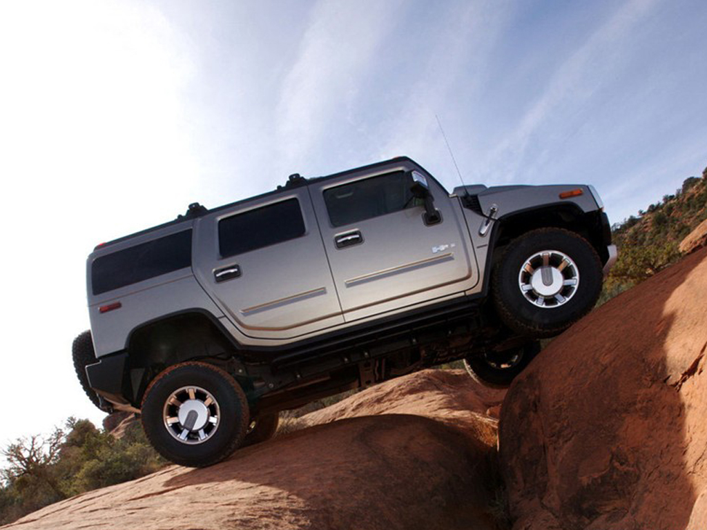 银色悍马h2正侧方|悍马h2外观图片 – 车主之家