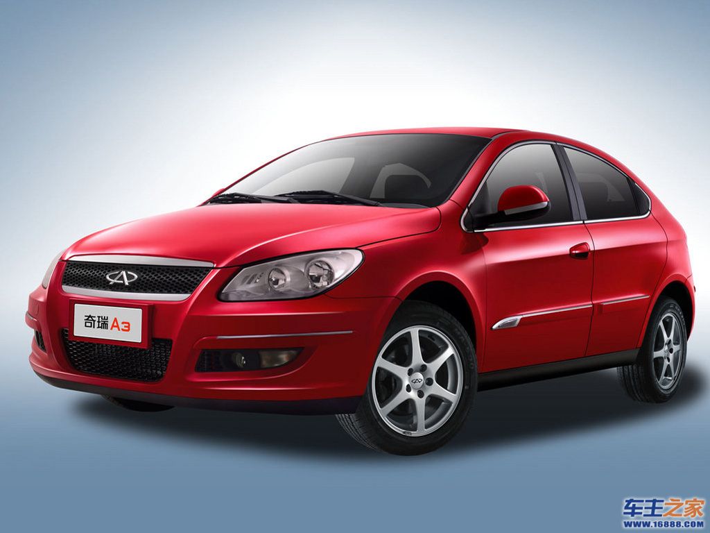 红色 奇瑞a3左前45