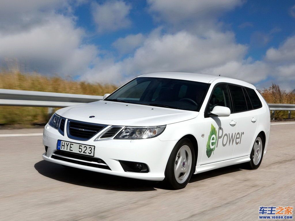 Saab 9-3白色 Saab 9-3